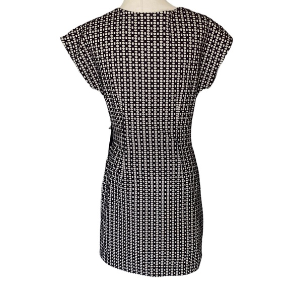 Anthropologie Saturday Sunday Isabel Polka Dot Print Faux Wrap Bow Dress - S - Picture 6 of 13